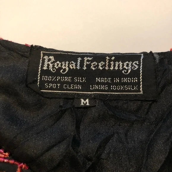 Royal Feelings Vintage Sequin Beaded Short Sleeve Top Size Medium - Picture 7 of 8